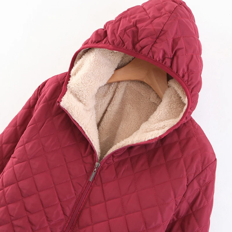 Зимние женские куртки для бега 2019 толстый теплый вельветовый джемпер из овечьей