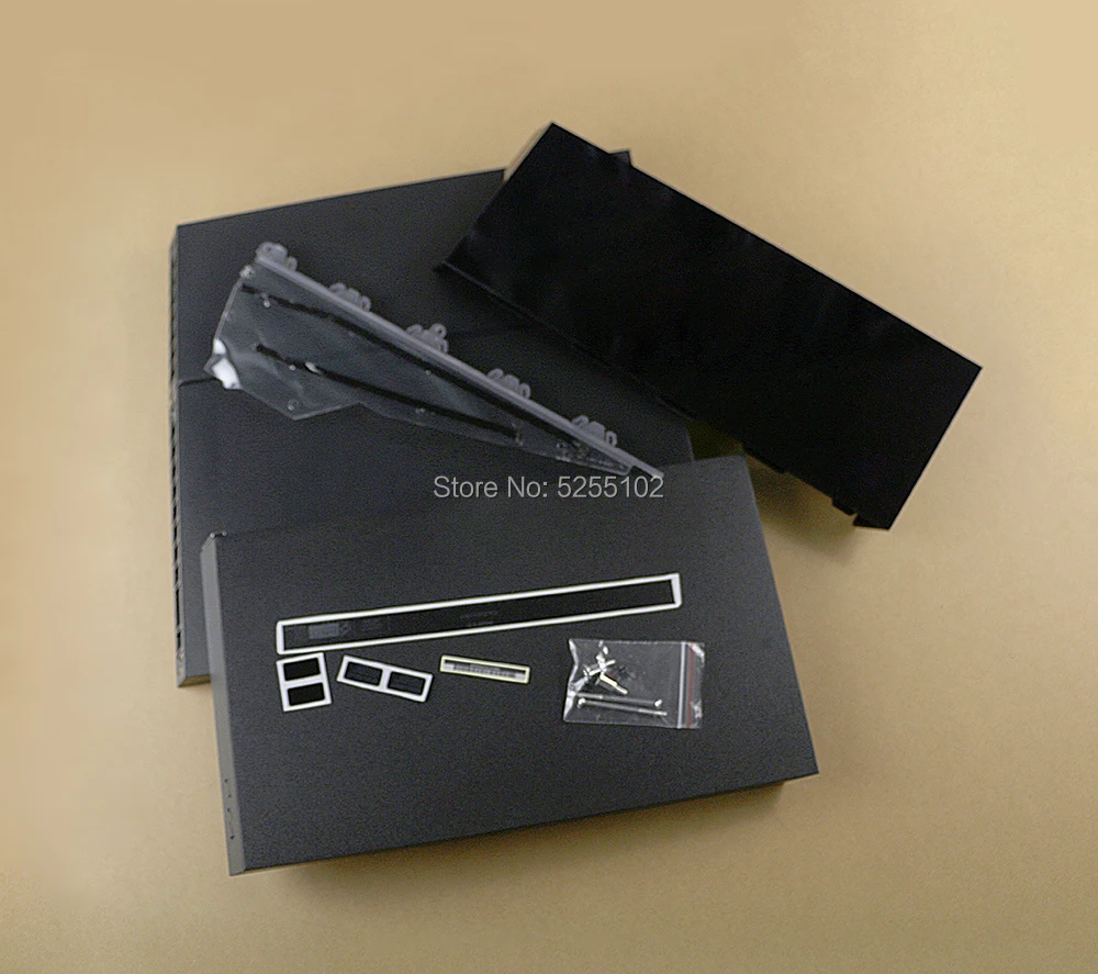 Чехол для консоли PS4 черный чехол корпуса с логотипом 1100 1000|Запасные части| |