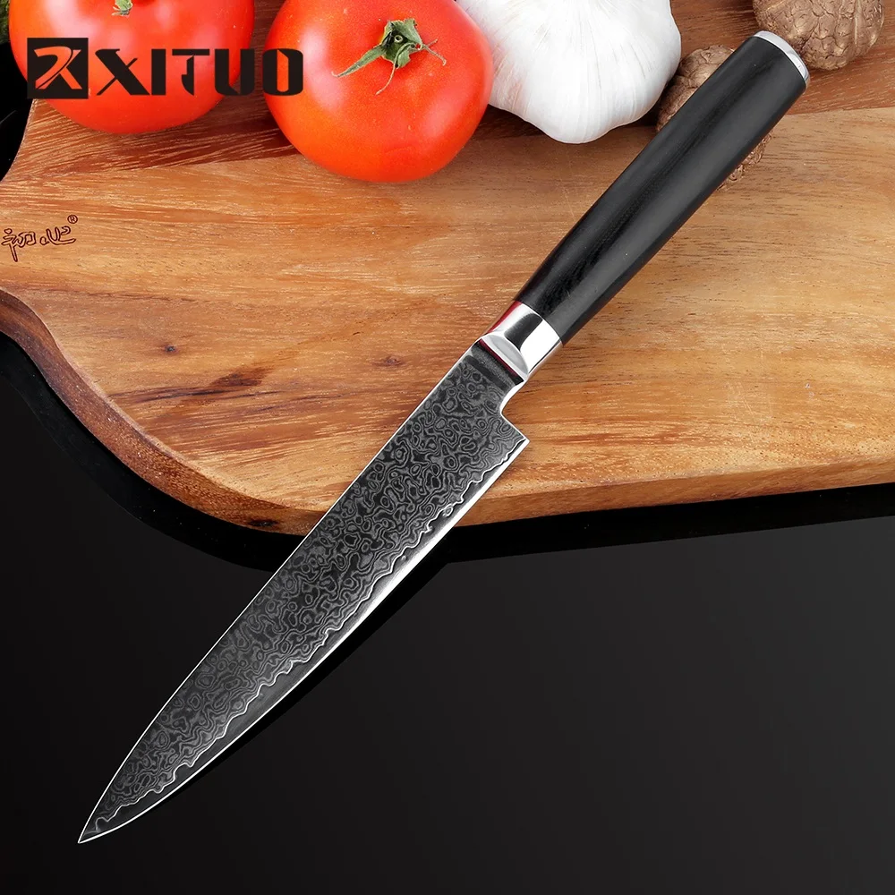 

Кухонные ножи из дамасской стали, 5 дюймов, XITUO