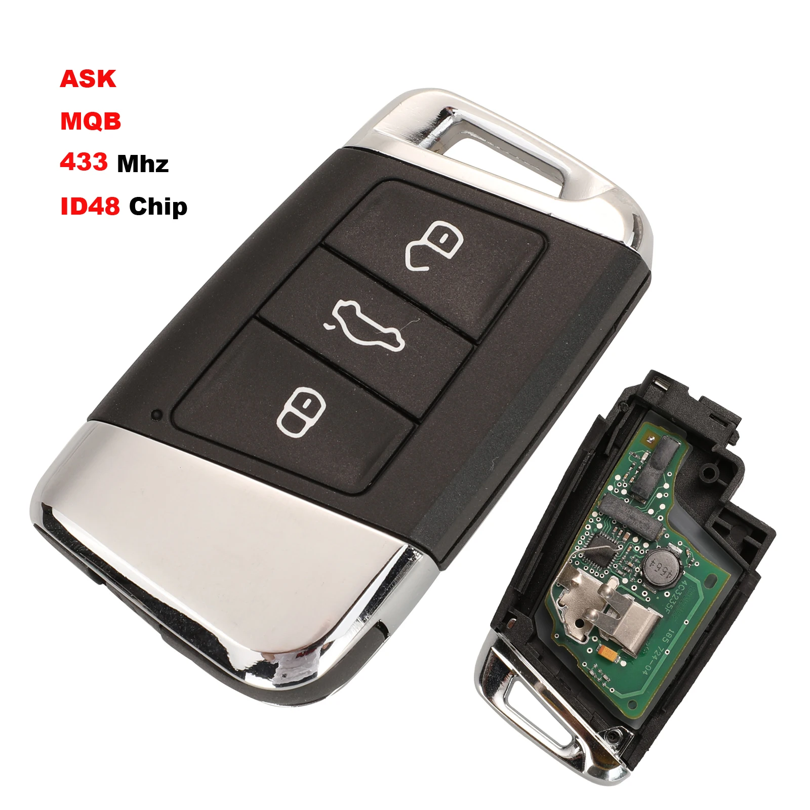 Jingyuqin 434MHZ 3B дистанционный Автомобильный ключ управления для Volkswagen VW Magotan Passat B8 Skoda