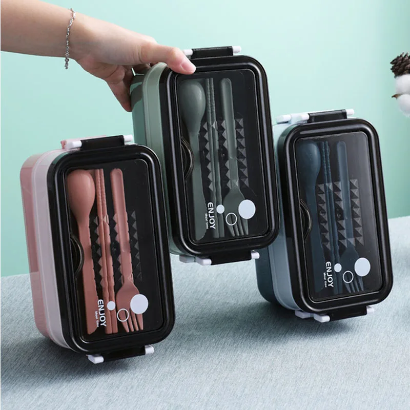 Ланч-бокс Bento для детей и школьников 2-Ярусный контейнер школы офиса работников