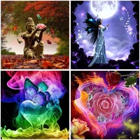 diy craft 5d diamond painting full round square resin mosaic embroidery cross stitch kits wall art gift special scenic cents