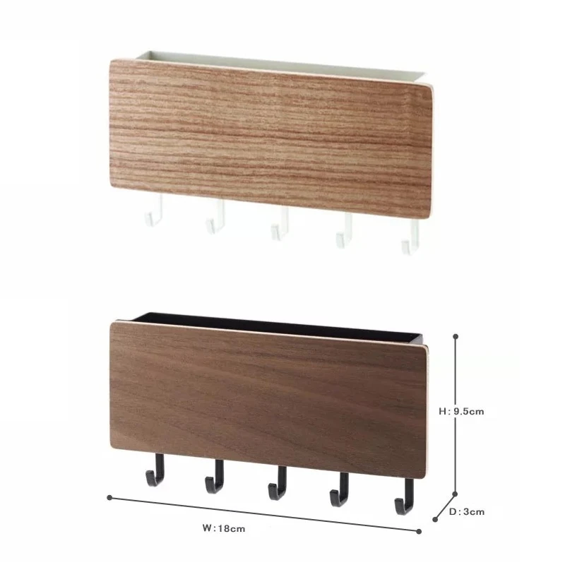 Настенный держатель для ключей вешалка с 5 крючками многократный органайзер