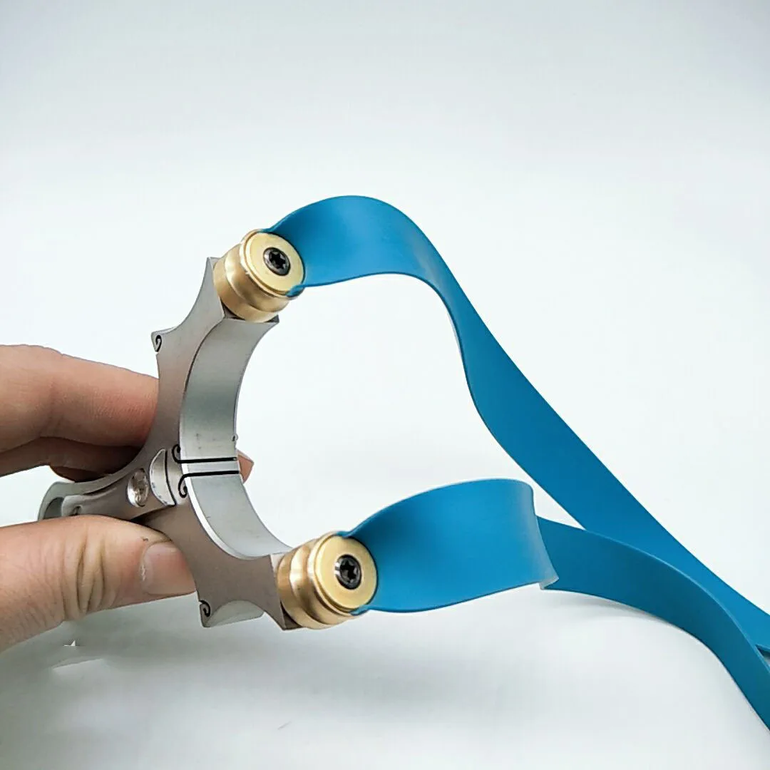 Рогатка из нержавеющей стали 98 K Охотничья отправка Резиновая лента переносная