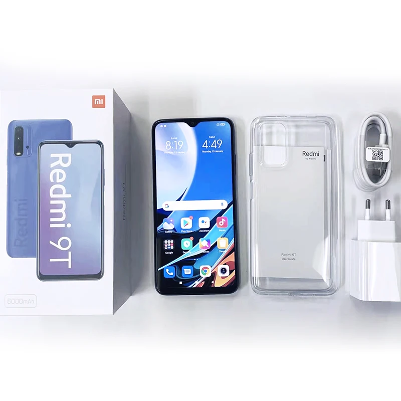 Xiaomi-smartphone Redmi 9T versi&oacute;n Global, tel&eacute;fono m&oacute;vil de 4GB, 64GB, 128GB, Snapdragon 662, ocho n&uacute;cleos, c&aacute;mara cu&aacute;druple de 48MP, pantalla FHD de 6,53 pulgadas, 6000mAh-5