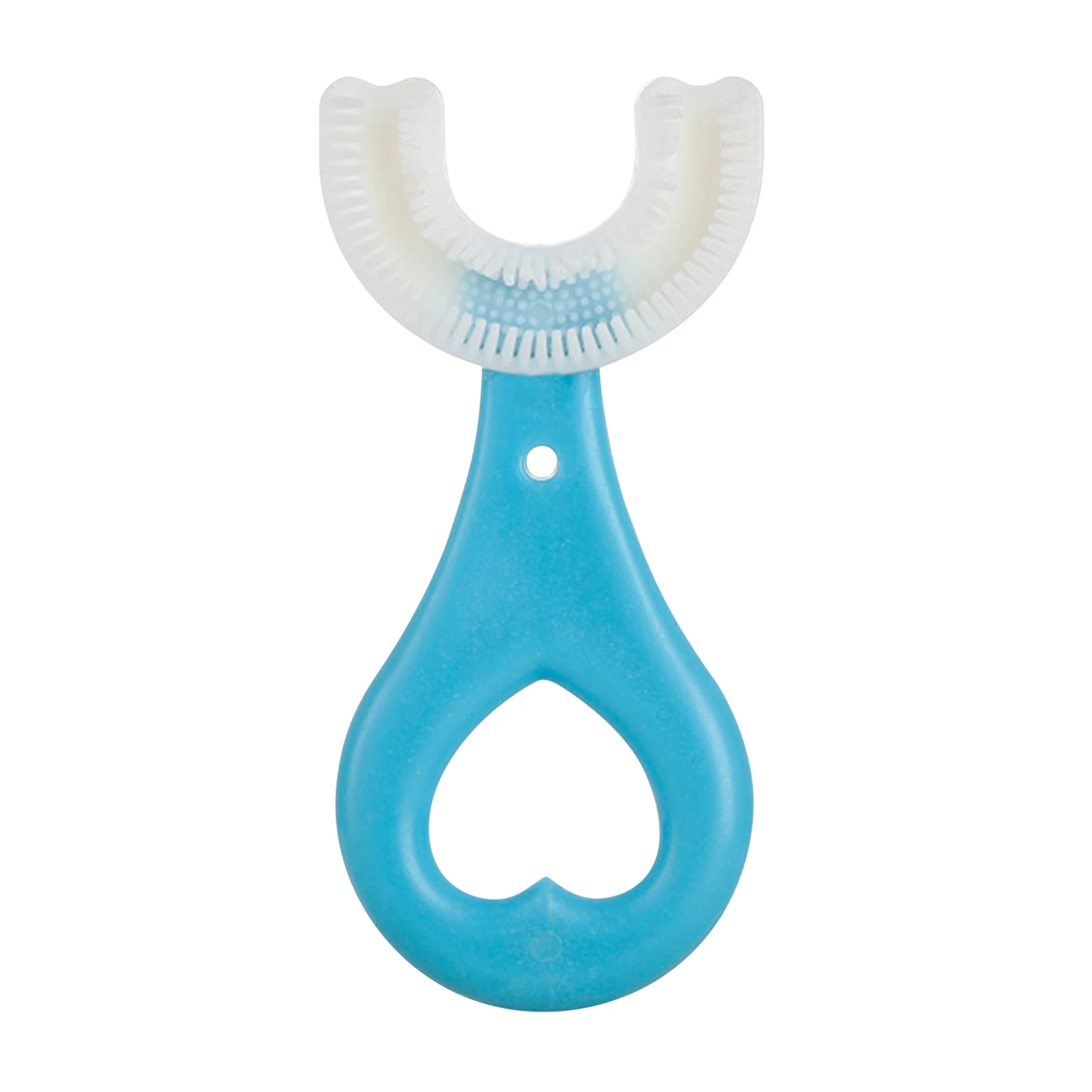 Cepillo de dientes redondeado seguro y suave para ni&ntilde;os, cepillo de dientes en forma de U, 360 limpieza bucal, bonito cepillo de dientes para ni&ntilde;os peque&ntilde;os y Ch-0