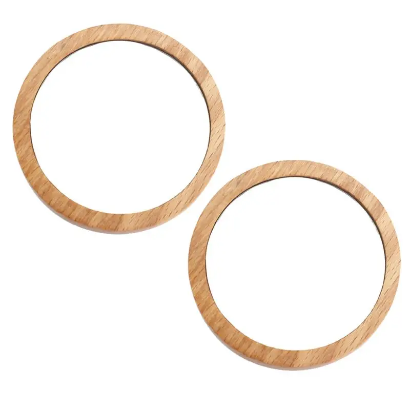 Компактное карманное зеркало для макияжа из Букового дерева 2 шт. компактное