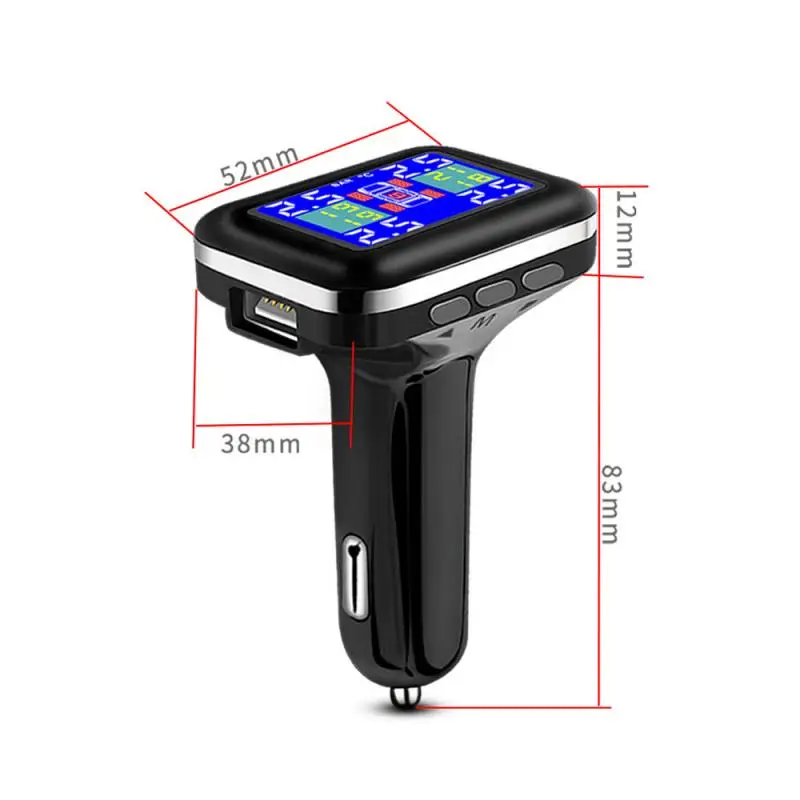 USB зарядное устройство для автомобиля TPMS система контроля давления в шинах