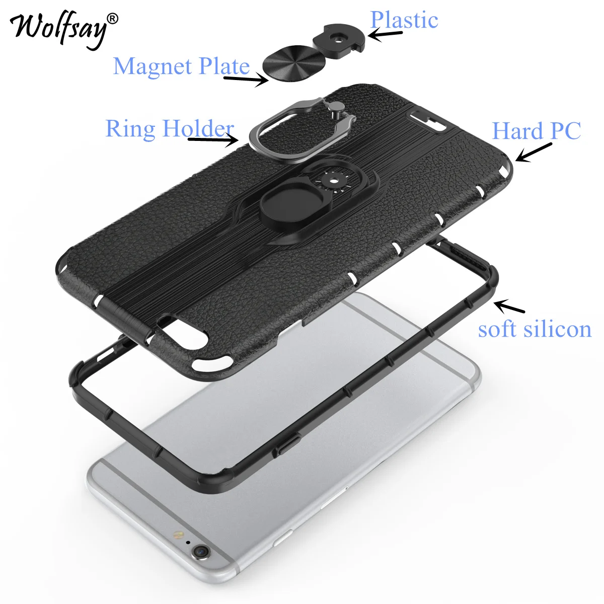 Магнитный автомобильный защитный чехол для Samsung Galaxy S10 Матовый ПК и мягкий