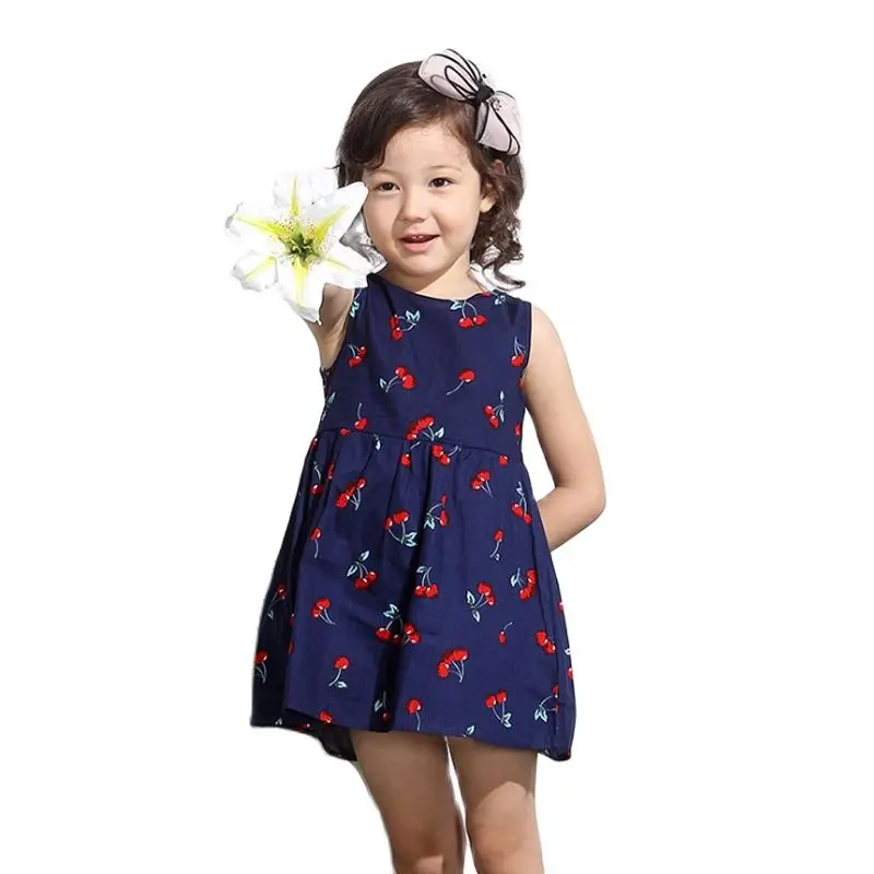 

2021 New Children Summer Dress Kids Clothes Girls Flower Baby Girl Floral Toddler Birthday Vestidos De Verano Dresses Sundress