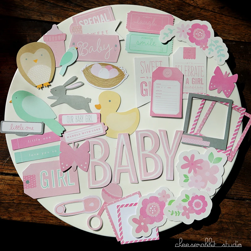 

35PCS Baby growth Stickers Crafts And Scrapbooking stickers book Student label Decorative sticker DIY Stationery cates school