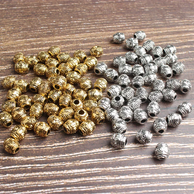 

6mm 45pcs Small and long column DIY men and women bracelet necklace ankle and Accessories wholesale