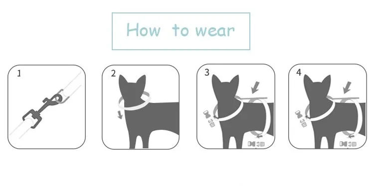 Dog Cat Harness Vest With Walking Lead Leash Adjustable
