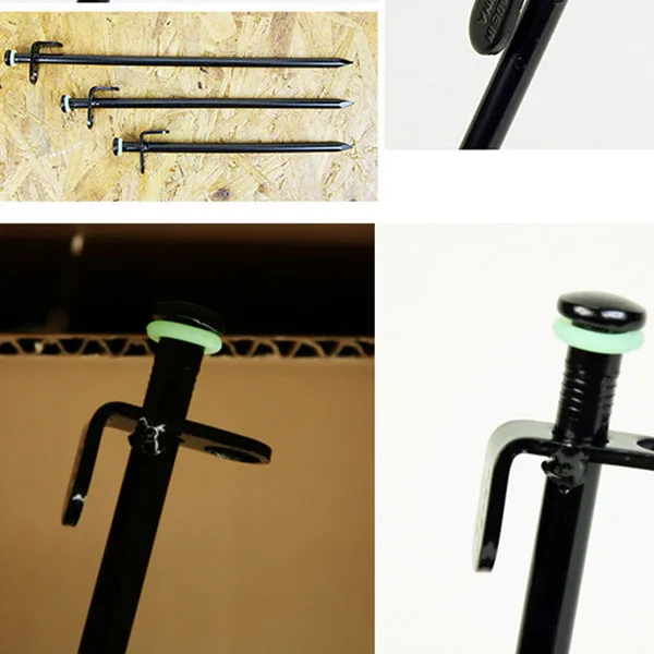 

50 Pcs Green Camping Nail Night Vision Luminous Ring Round Multi-functional Tents Accessories