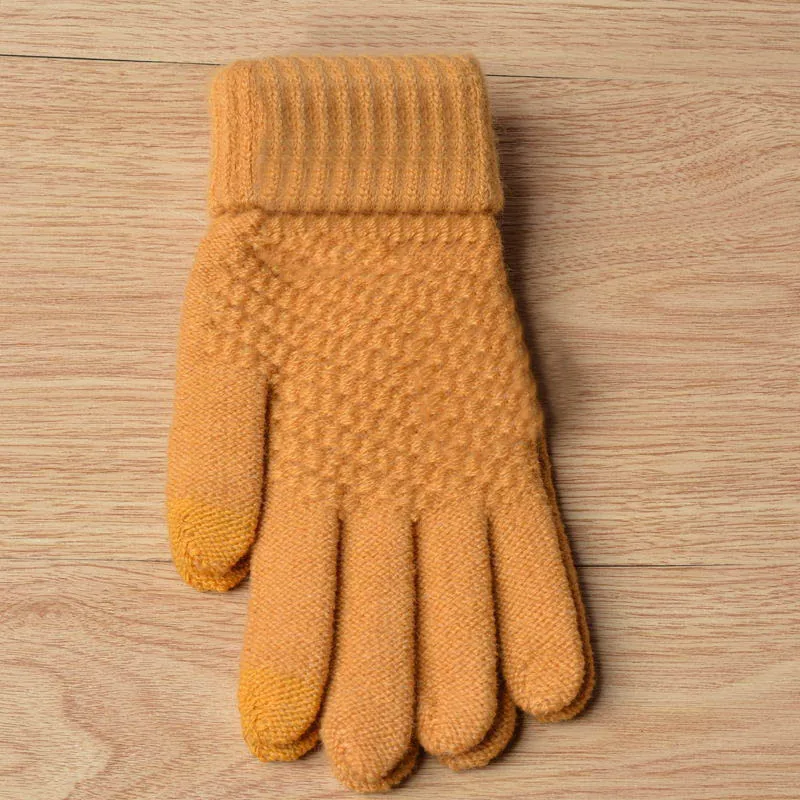 

1 Pair Knitting Gloves Keep Warm Windproof Fashion For Women Lady Winter Outdoor FEA889