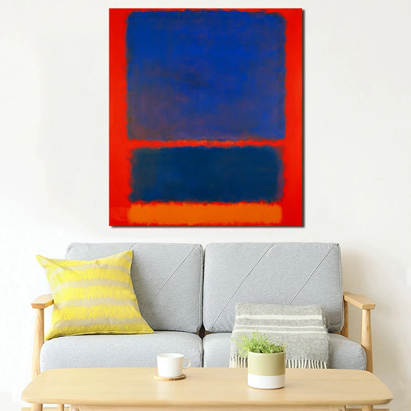 Маркер Rothkoes Синий Оранжевый Красный художественный холст плакат настенная