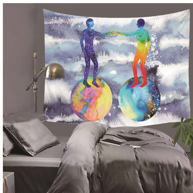 Настенный гобелен с чакрами 100% полиэстер гобелены медитацией мандалой настенное