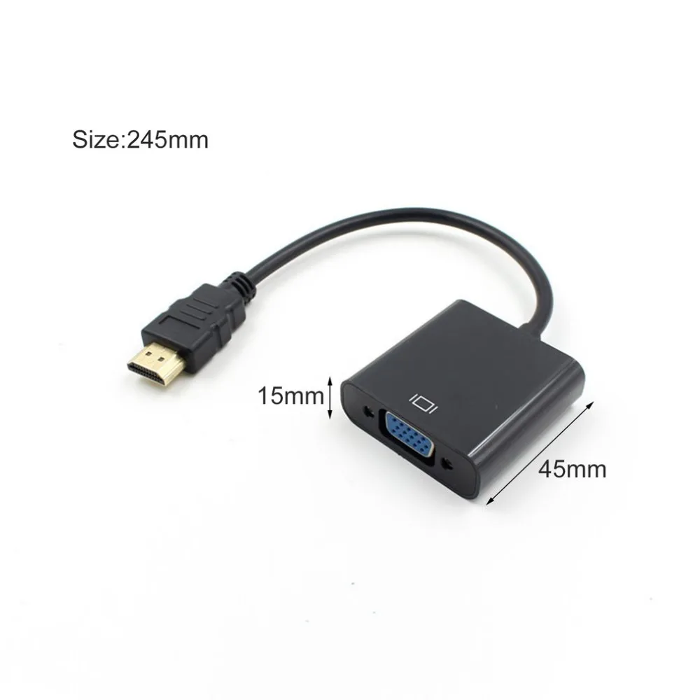 HDMI To VGA With Audio Adapter Cable HD Conversion support HDCP 1.0 / 1.1 1.2 | Электроника