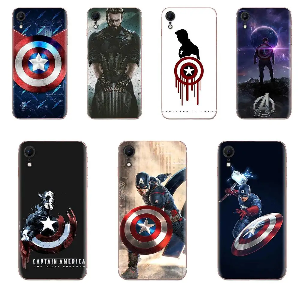 Для Huawei Honor Mate 7 7A 8 9 10 20 V8 V9 V10 V30 P40 G Lite Play Mini Pro P Smart TPU Лидер продаж Avenger Captain America |