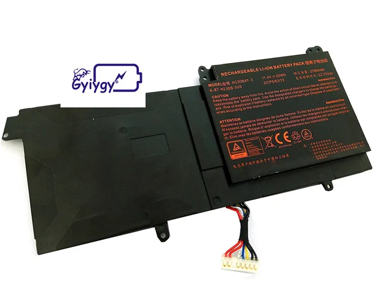 N130BAT 3 6 87 N130S 3U9A Батарея для Clevo N130BU Sager NP3130 NP3131|Батареи планшетов и резервное