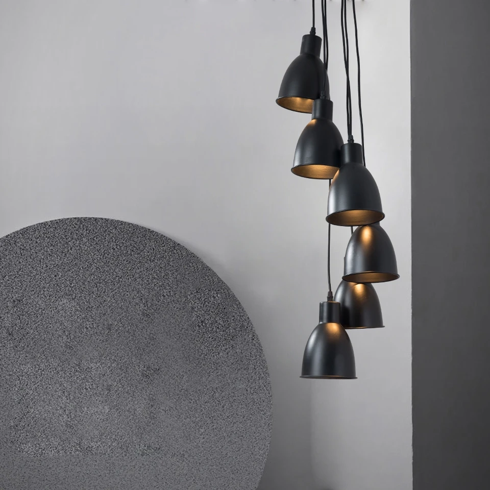 OYGROUP промышленная люстра E14 подвесной светильник Потолочный 6 ламп без лампы