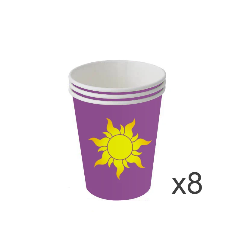 Спутанные украшения для дня рождения игра Рапунцель тема поставляет баннерные