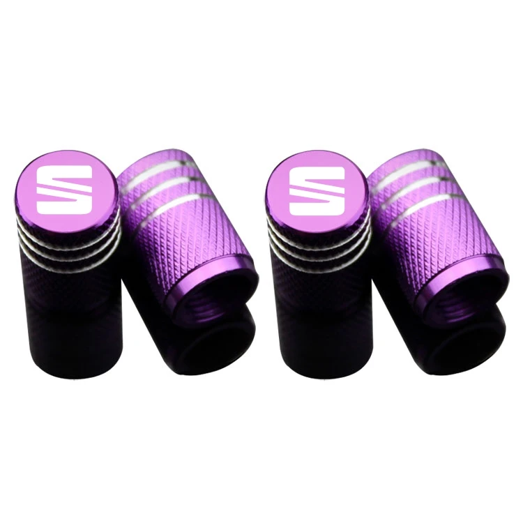 4pcs car styling wheel tire parts valve stem plugs cover For seat leon ibiza Alhambra Exeo Altea Arona Ateca Car Accessories | Автомобили