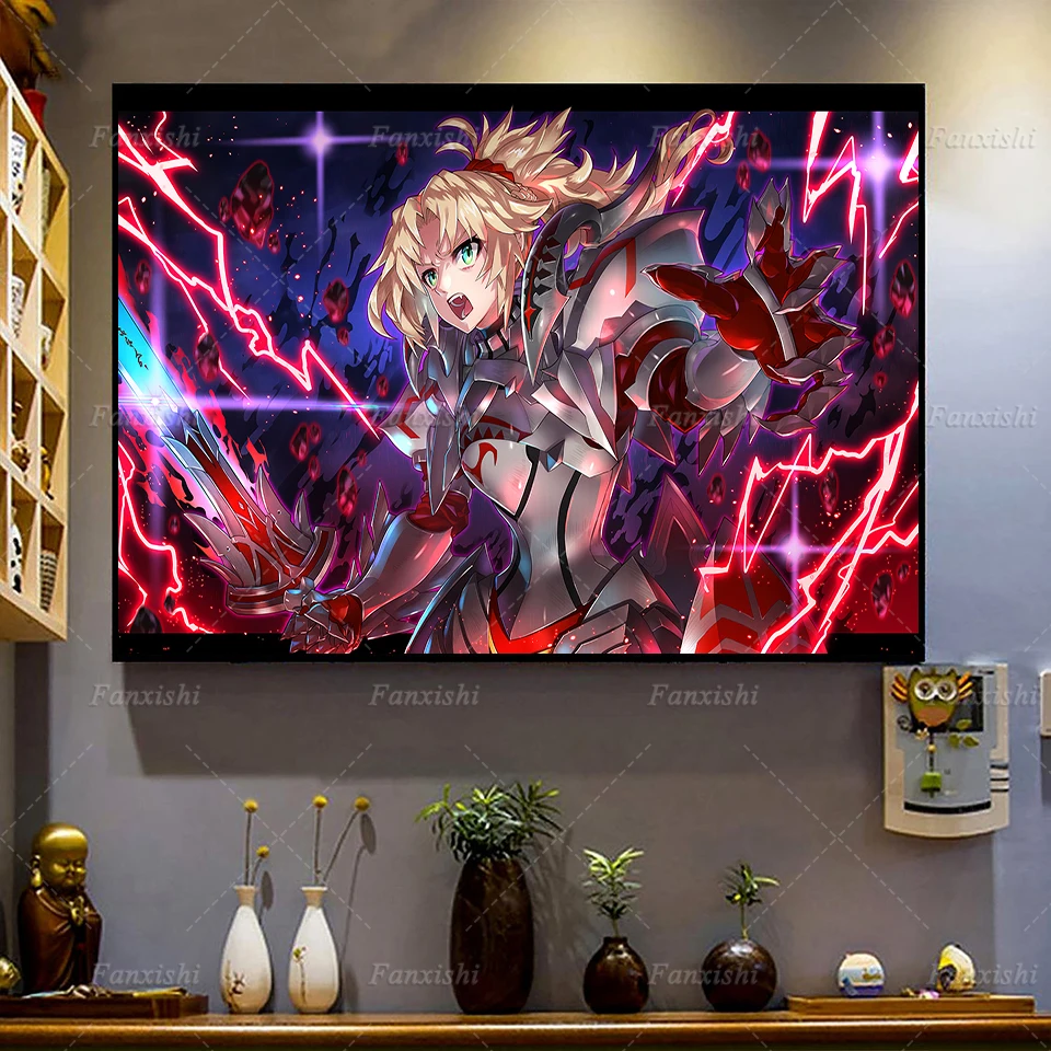 

Japanese Anime Fate Apocrypha Canvas Poster And Print Pictures Nordic Home Decor Wall Art Painting Modern Living Room Cuadros