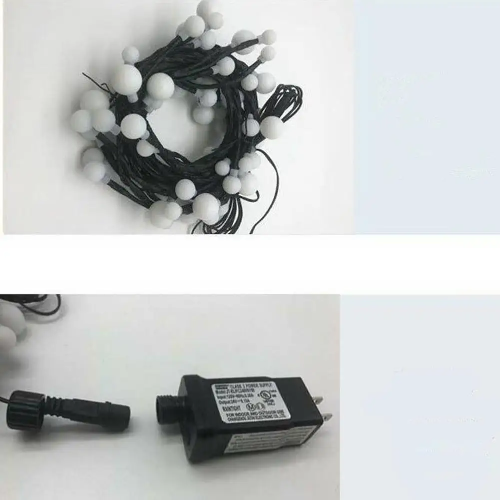 Новый 100 светодиодов ротанга форма большой небольшой шарик гирлянды для