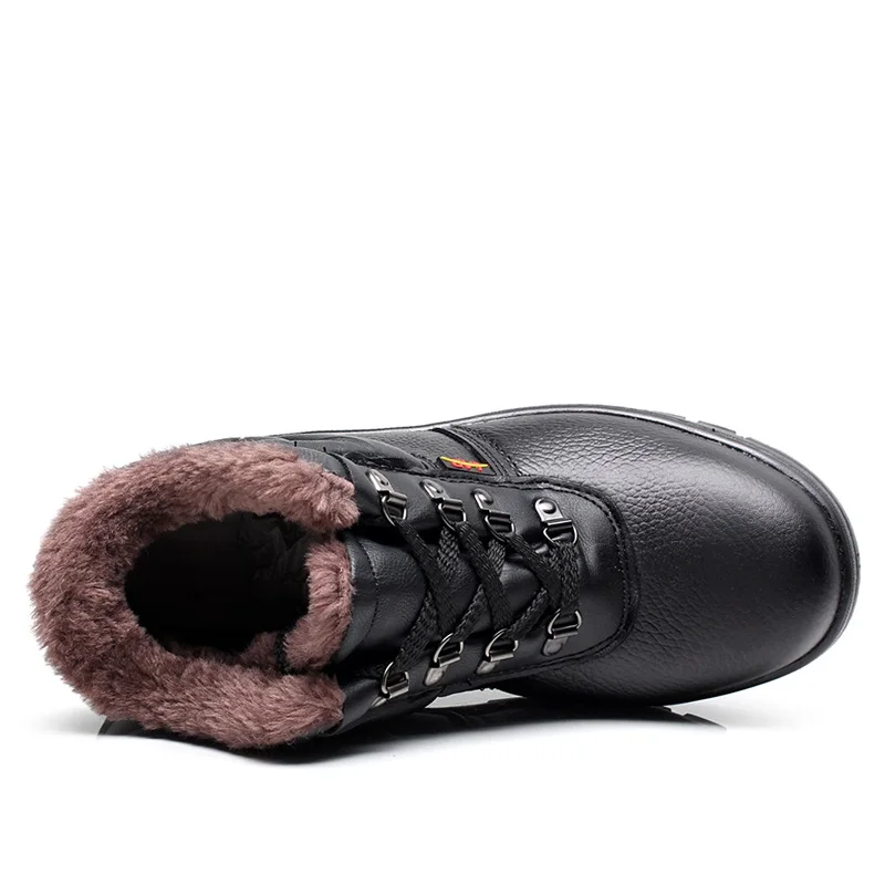 Новые мужские зимние ботинки для мужчин ботильоны теплые рабочие с плюшем и