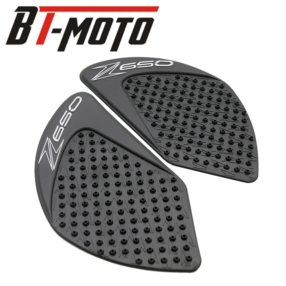 

Motorcycle Tank Pad Protector Sticker Decal Gas Knee Grip Tank Traction Pad Side For KAWASAKI Z650 Z 650 2017