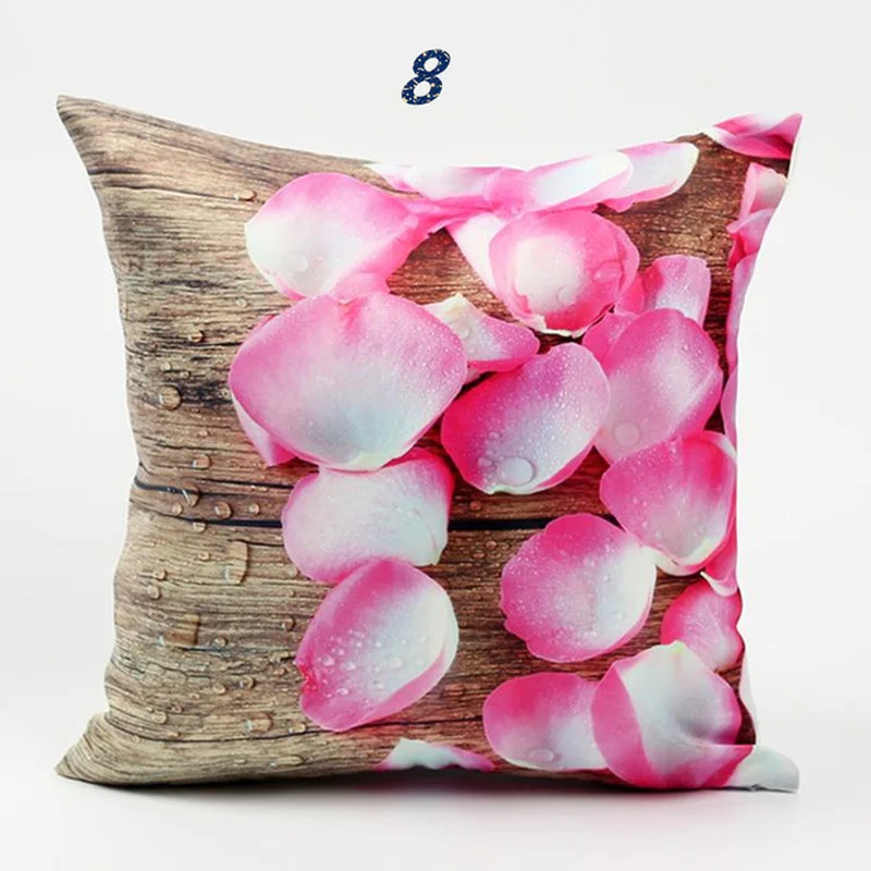 

Flower Pillowcase, Square Polyester Soft Pillowcase, Bedroom Pillowcase, Home Hotel Car Decorative Pillowcase, Size 45cmx45cm