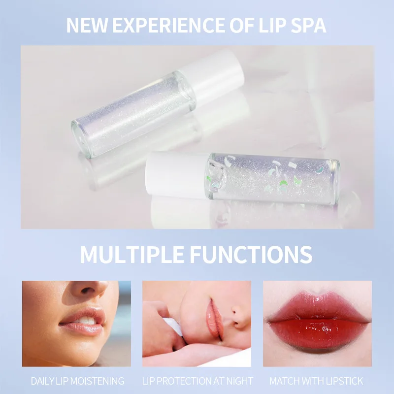 Роликовое масло для губ длительное увлажнение сияние выцветает тонкие линии