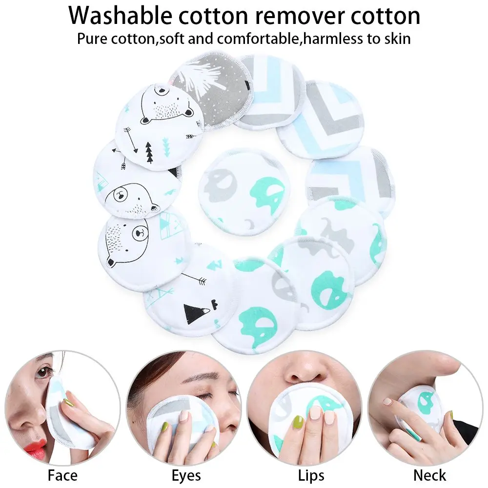

Three Layers Beauty & Health Cotton Makeup Tools Facial Remover Mesh Storage Bag Makeup Remover Pads Skin Cleaning Pads