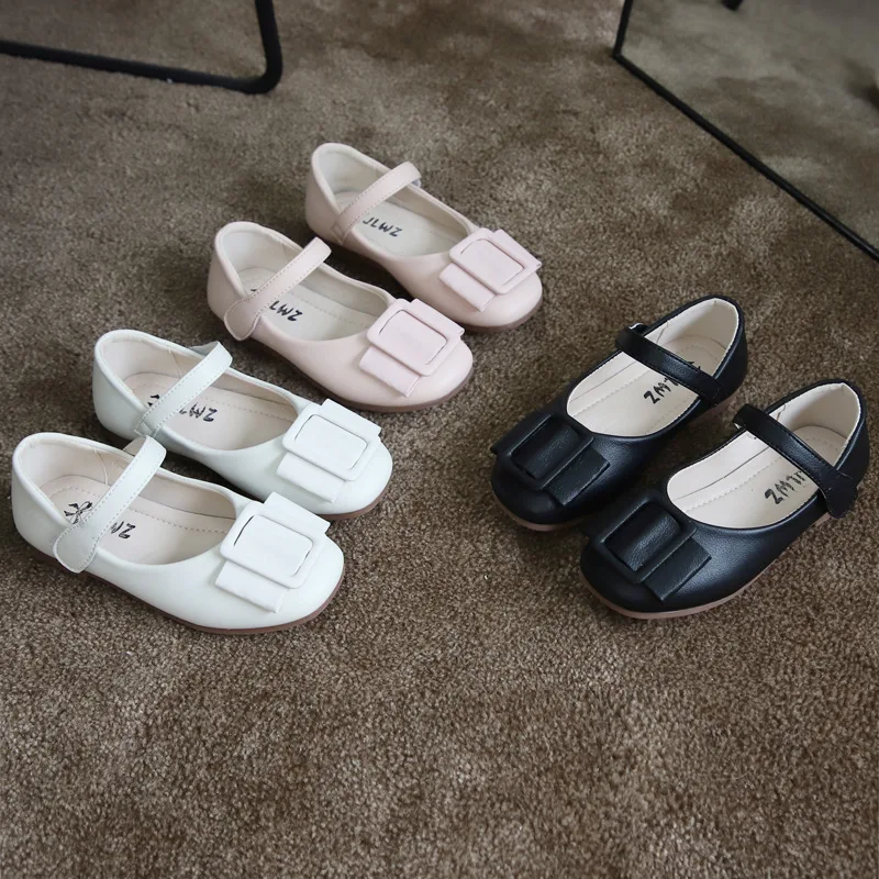 Туфли детские кожаные на плоской подошве Классическая обувь для маленьких