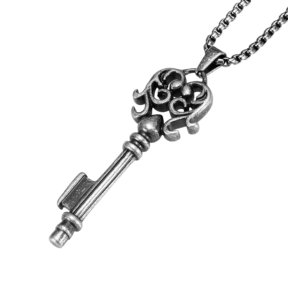 

IJD2550 Retro Key Keepsake Necklace for Memorial Pendant Jewelry