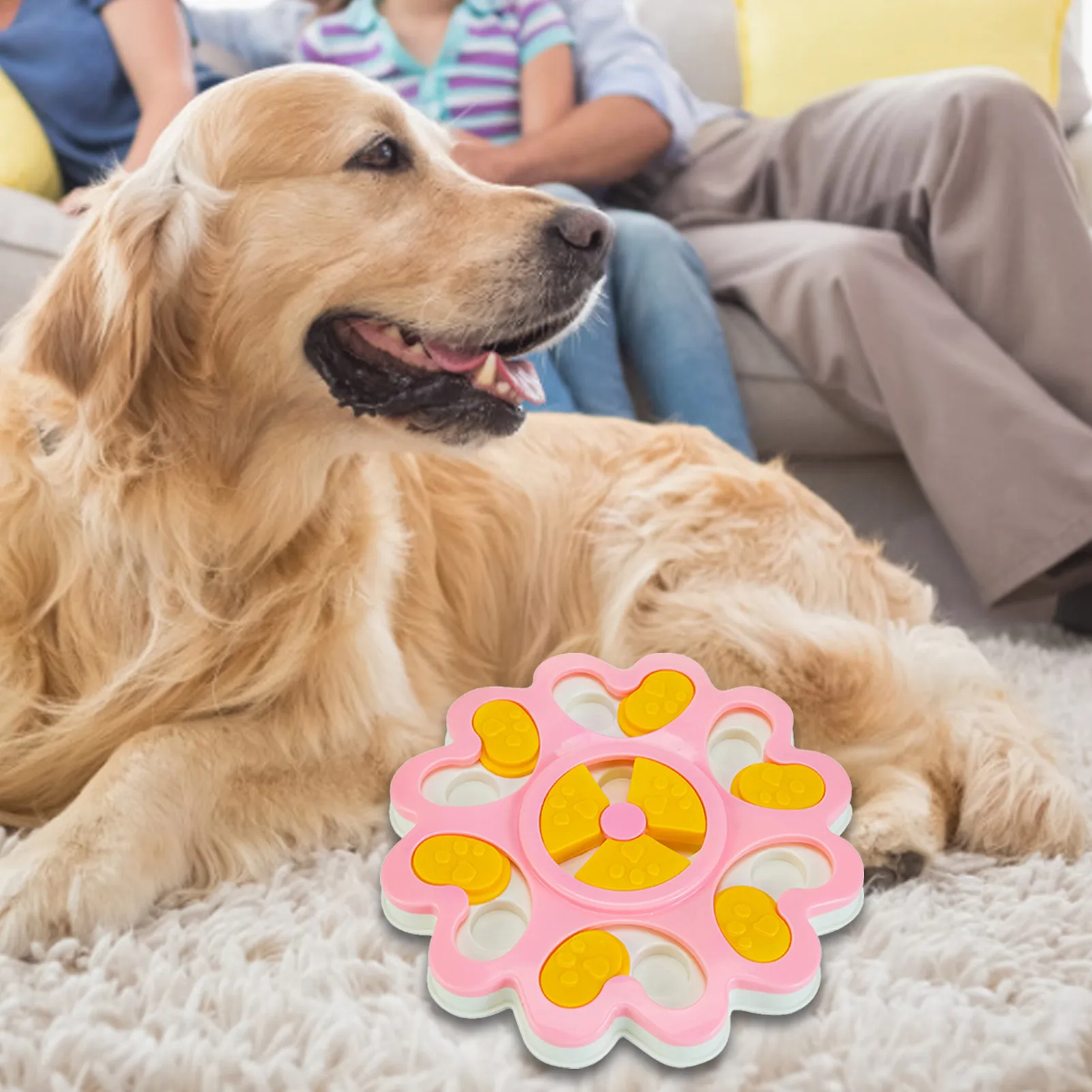 

Pet Bite Hunting Dog Food Leaking Toy Flower Leaking Food Hunting Bowl Cat Slow Food Treasure Hunting Bowl