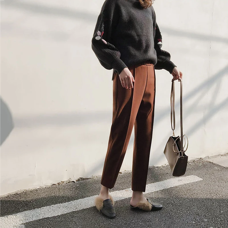 Брюки султанки женские в Корейском стиле тонкие дышащие повседневные брюки