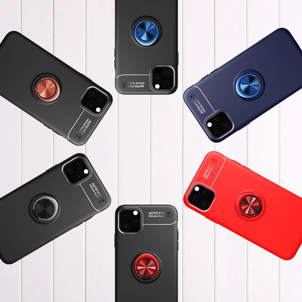 Роскошный автомобильный держатель кольцевой чехол для iPhone X XR XS Max телефона 6 7 8 plus