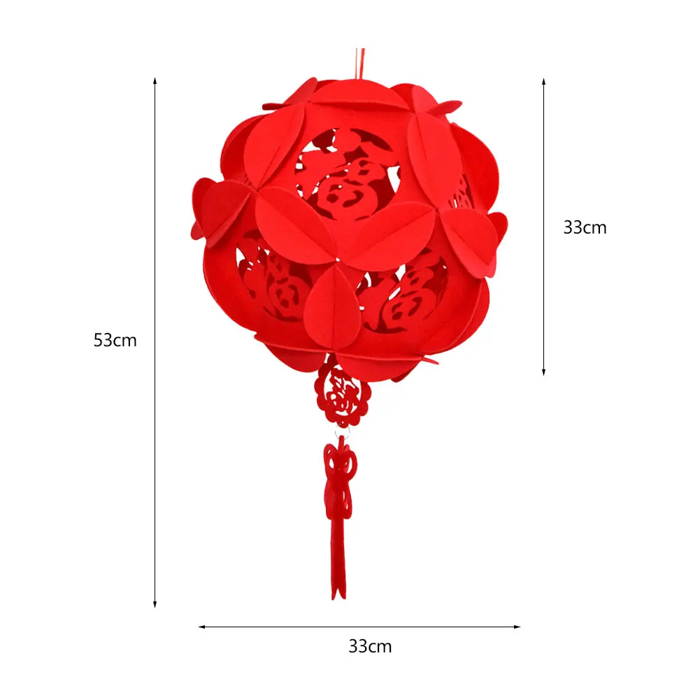 

2 Pcs Red Chinese Lanterns, Decorations for Chinese New Year, Spring Festival, Wedding gift, Lantern Festival Celebration Decor