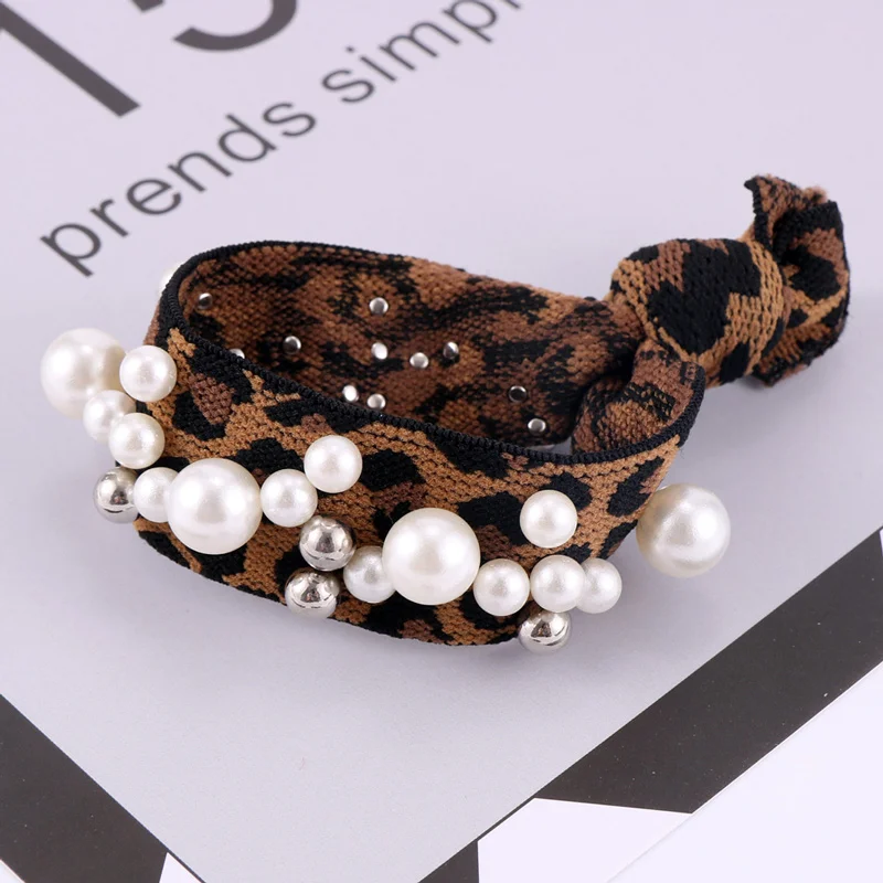 Leopard Pearl A Корейский женский стиль, леопардовые заколки для волос, крабы, когти, акрил, животный узор, заколки для волос, для женщин, девушек, аксессуары для волос - Цвет: Leopard Pearl A