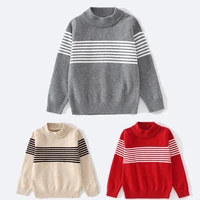2021 childrens clothing kids sweater in autumn and winter 100 cotton baby knitted bottoming shirt