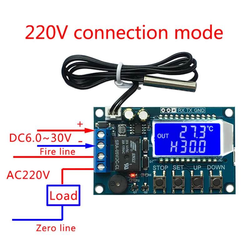Xy-T01 цифровой термостат нагревательный Холодильный контроль температуры