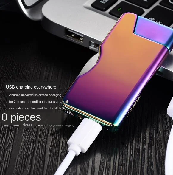 Ветрозащитная Электронная зажигалка для сигарет военный ультра-тонкий