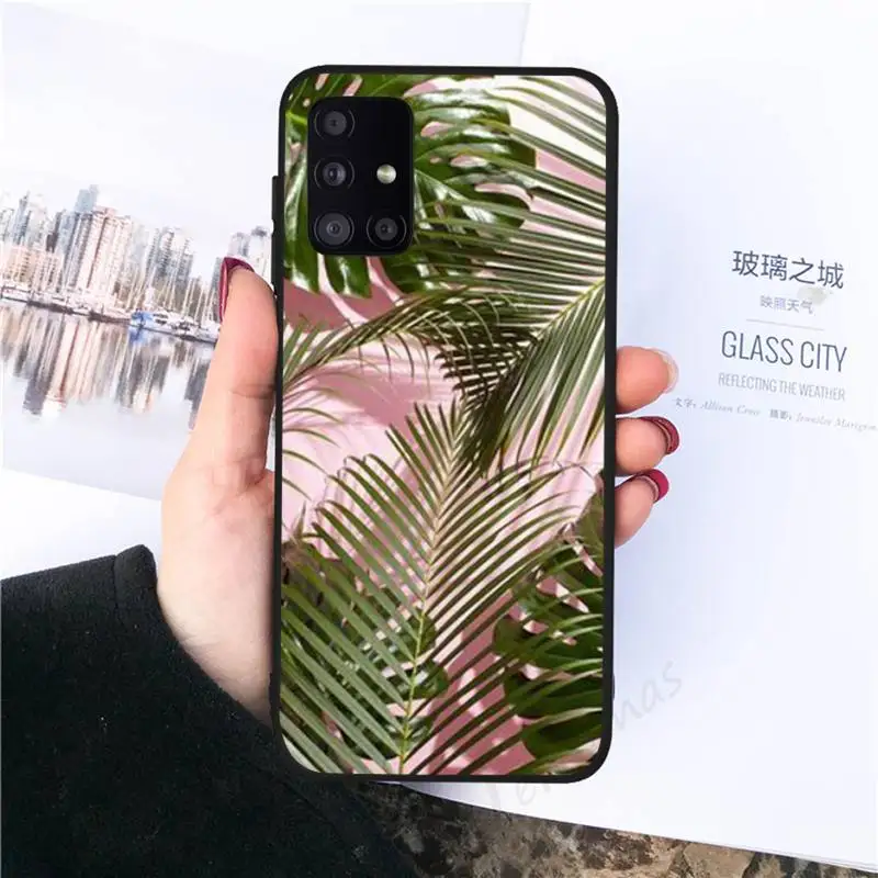 

Retro Flower Leaf Phone Case black For Samsung galaxy S 21 20 10 8 A 51 71 50 21s 70 40 20 20e note 10 plus Ultra 5g fe