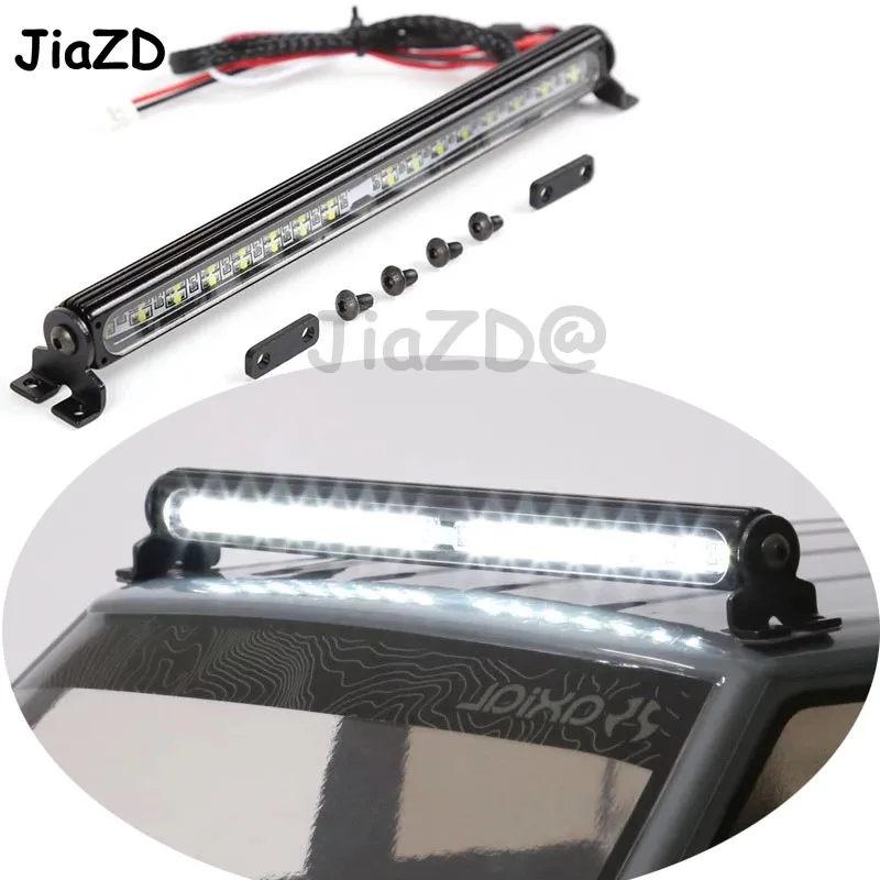 

1 pcs headlight headlamp Metal LED Roof Lamp Light Bar for 1/10 RC Crawler Trx-4 Trx4 SCX10 90027 & SCX10 II 90046 90047 QQ1