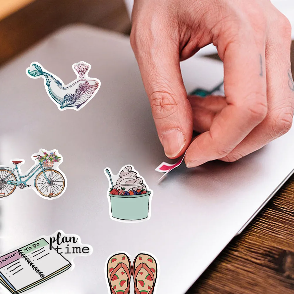 100 шт милые мультяшные граффи