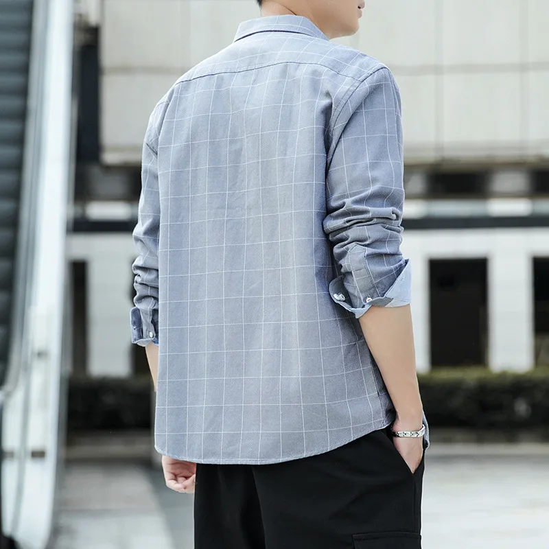 Мужская Горячая Распродажа Осень Зима флисовая клетчатая плюс рубашка держит