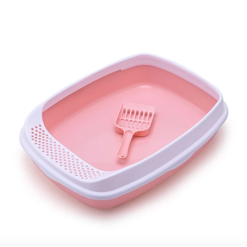 Туалет для домашних питомцев с высокой лопаткой съемный контейнер кошачьего