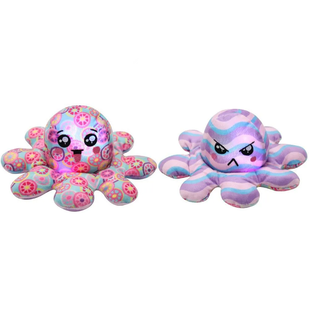 

New sequined luminous action figure small print children plush doll lovely